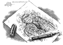 EXECUTIVE ORDERS CANCELLING TRUMP by Dick Wright