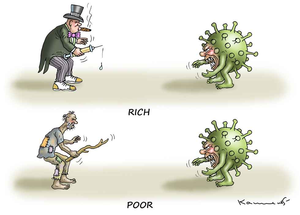 Rich and Poor Covid Battle
