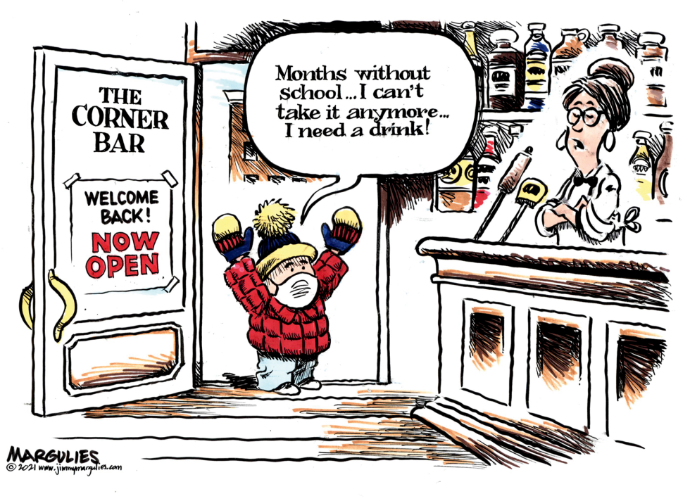 Bars open, schools closed