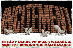 TRUMP LEGAL WEASELS by Monte Wolverton