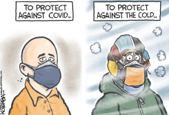 PROTECTING AGAINST COVID AND THE COLD by Jeff Koterba
