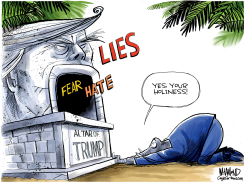 WORSHIPPING AT THE ALTAR OF TRUMP by Dave Whamond