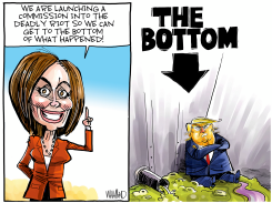 PELOSI GETS TO THE BOTTOM OF IT by Dave Whamond