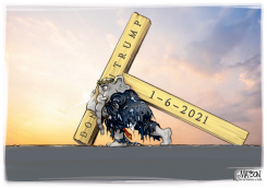 JANUARY 6 GOP CROSS TO BEAR by R.J. Matson