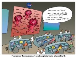 MARSROVER PERSEVERANCE by Arend van Dam