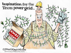 TEXAS POWER GRID FAIL by Dave Granlund