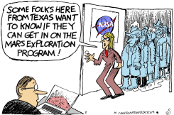 TEXANS ON MARS by Randall Enos