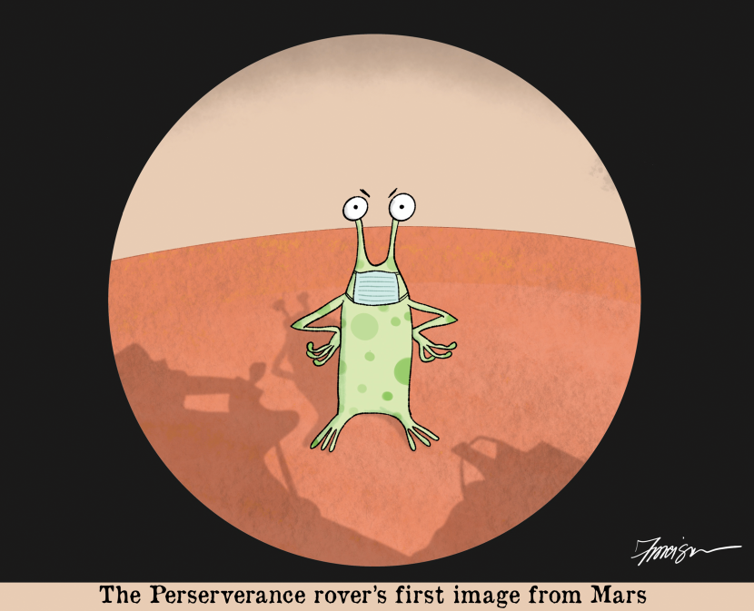 The image from Mars