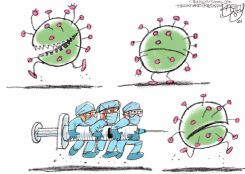 RUNNING OF THE RONA by Pat Bagley