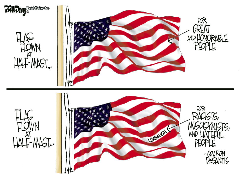 Florida - Flag at Half-Mast