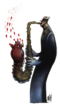 MELODY FOR FEBRUARY by Angel Boligan