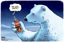 COKE LESS WHITE by Rick McKee