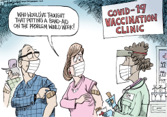 BAND AIDS by Joe Heller