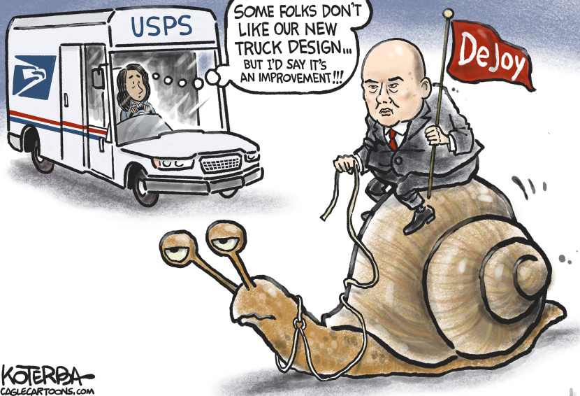 New Postal Truck, Old Postmaster