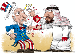 MOHAMMAD BIN SALMAN AND UNCLE SAM by Daryl Cagle