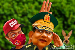 MYANMAR PROTEST by Bart van Leeuwen