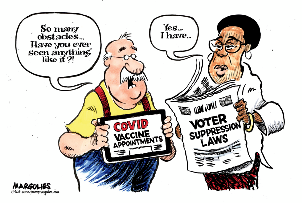 Voter Suppression Laws Cartoons