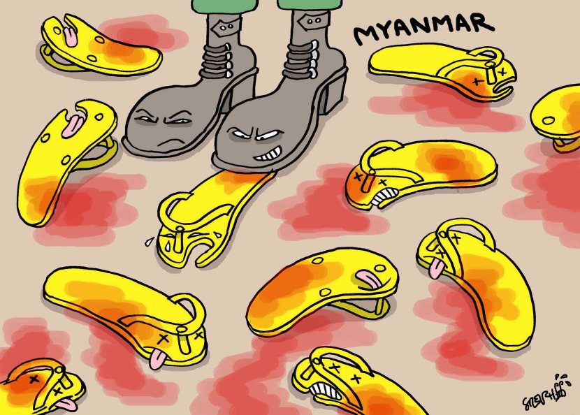 Burmese bloody Crackdown