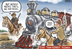 TEXAS MASKS AND COVID  by Jeff Koterba