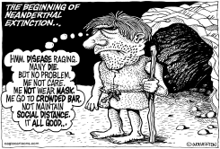 NEANDERTHAL EXTINCTION by Monte Wolverton