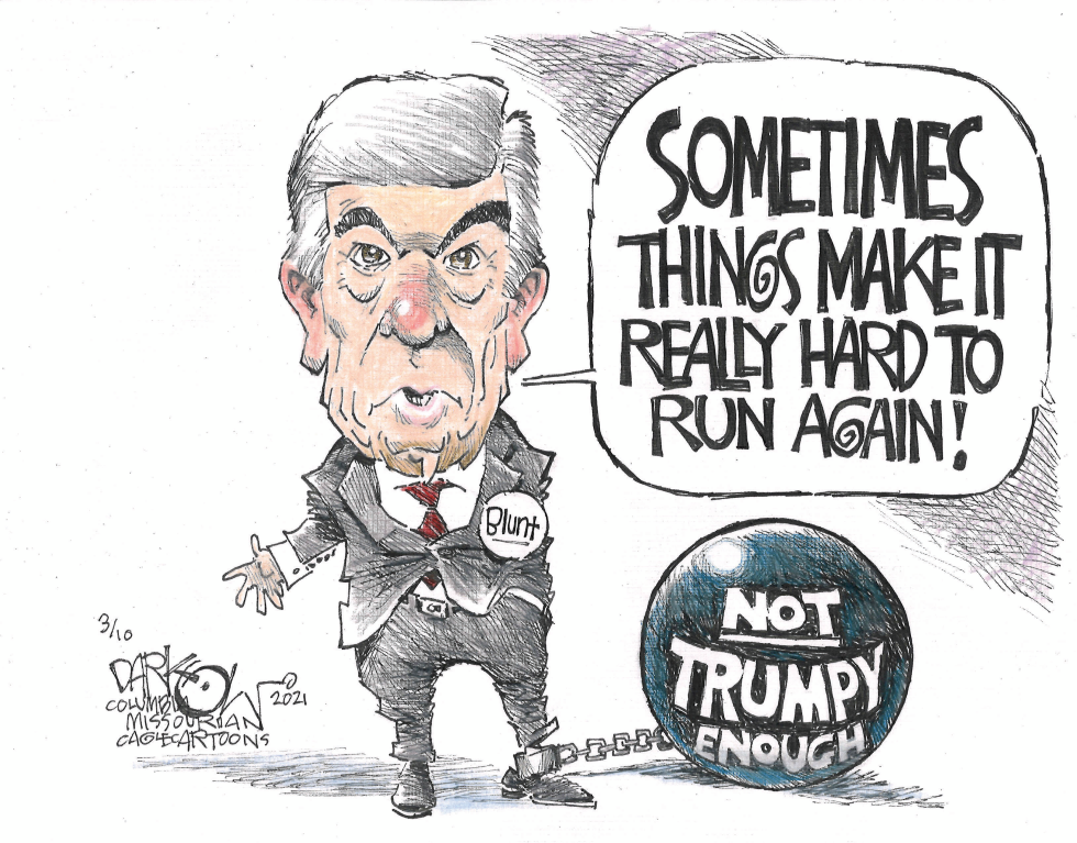 Blunt won't run again