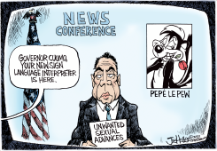 CUOMO LE PEW by Joe Heller