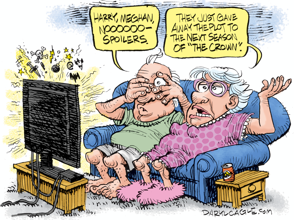 Meghan and Harry on TV