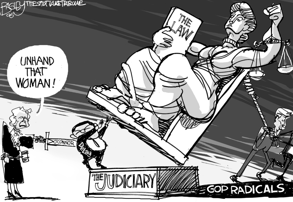  OCONNOR SPEAKS FOR JUSTICE BW by Pat Bagley