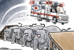BIDEN AND COVID RELIEF  by Jeff Koterba