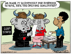 RACISM BACKFIRE by Bob Englehart