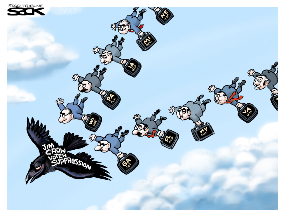 As the Jim Crow Flies