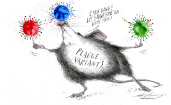 PLAGUE RAT BALANCING COVID-19 VARIANTS by Dale Cummings