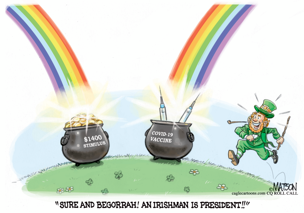 Leprechaun Happy Biden Is President