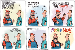 COVID VACCINE by Rick McKee