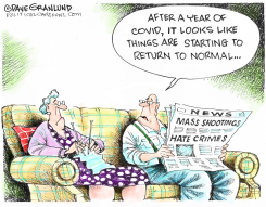 MASS SHOOTINGS AND NORMAL by Dave Granlund