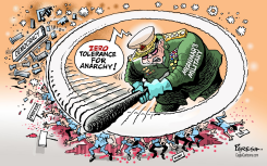 MYANMAR DEFENDS CRACKDOWN by Paresh Nath