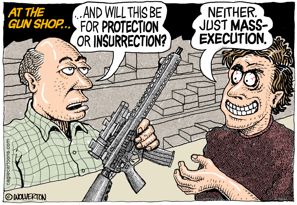 At the Gun Shop