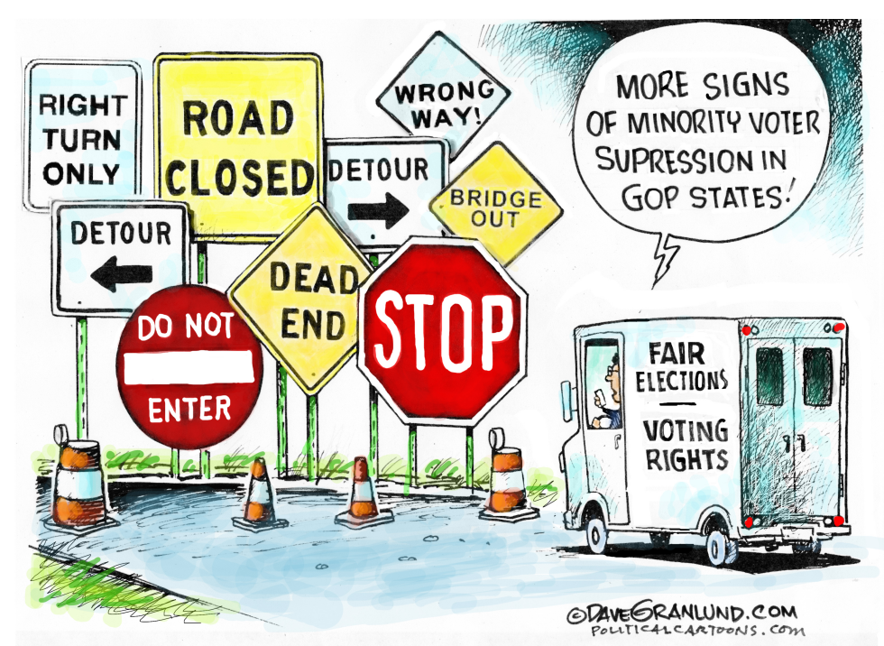 Signs of Voter supression
