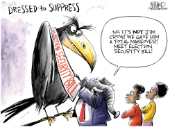 MEET THE NEW JIM CROW, SAME AS THE OLD JIM CROW by Dave Whamond