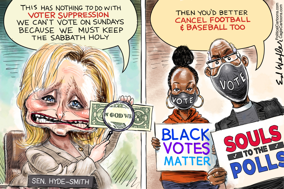In God We Trust No Sunday Voting