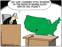 AMERICA ON TRIAL by Bob Englehart