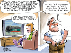 A TIGHT SQUEEZE by Dave Whamond