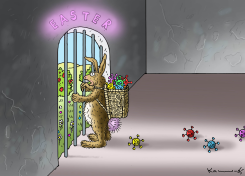 COVID EASTER EGGS by Marian Kamensky
