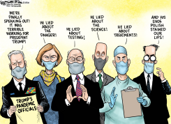 TRUMP'S COVID OFFIICIALS by Kevin Siers