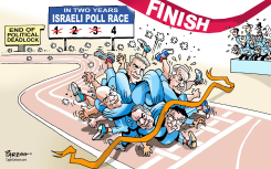 ISRAELI POLL STALEMATE by Paresh Nath