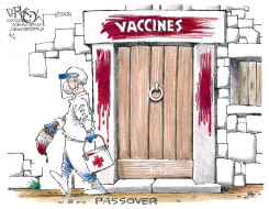 VACCINE PASSOVER by John Darkow