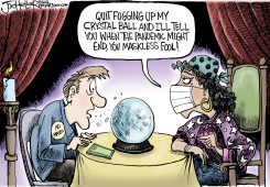 PANDEMIC FORTUNE TELLER by Joe Heller