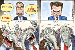 CUOMO RESIGN GAETZ CHIRP CHIRP by Ed Wexler