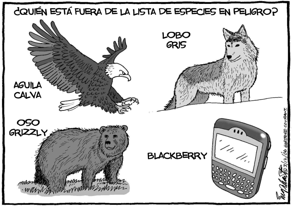  QUIEN ESTA FUERA DE LA LISTA DE ESPECIES EN PELIGRO by Bob Englehart