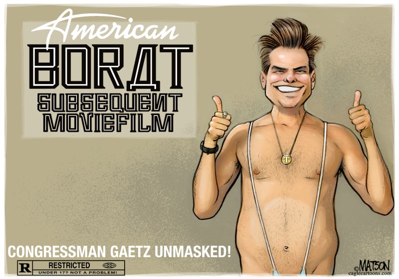 Congressman Gaetz is the American Borat, RJ Matson,Portland, ME,Congressman, Matt, Gaetz, American, Borat, Subsequent, Movie, Film, Underage, NC17, Seventeen, Minor, Sex, Offender